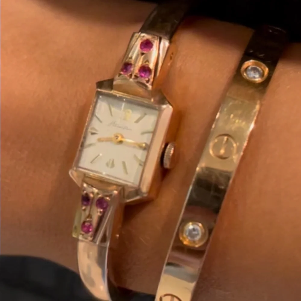 Vintage Rose Gold Women's Bangle Watch - Unbranded